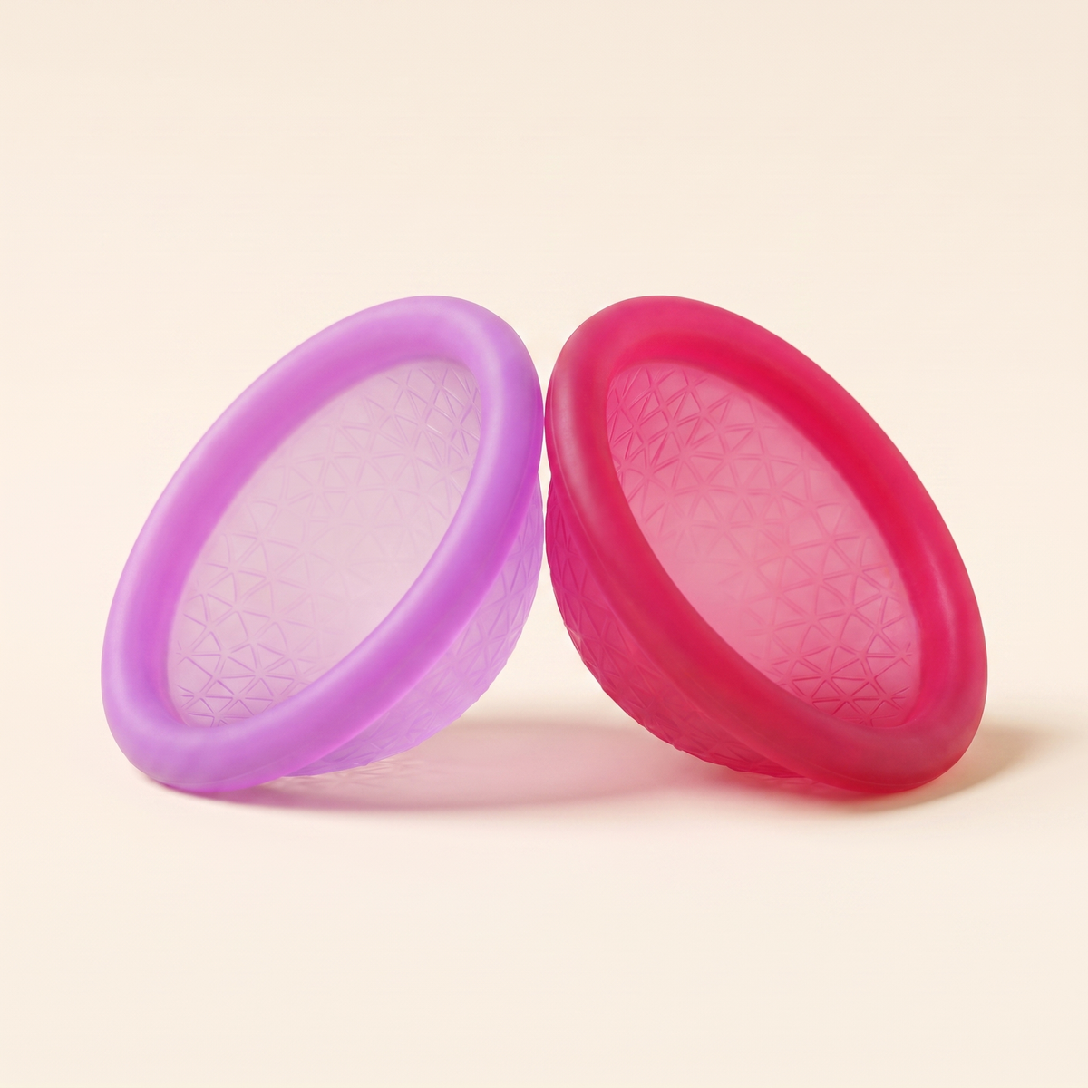 Quilla Disc, confronto tra i colori Viola e Rosso appoggiati fianco a fianco